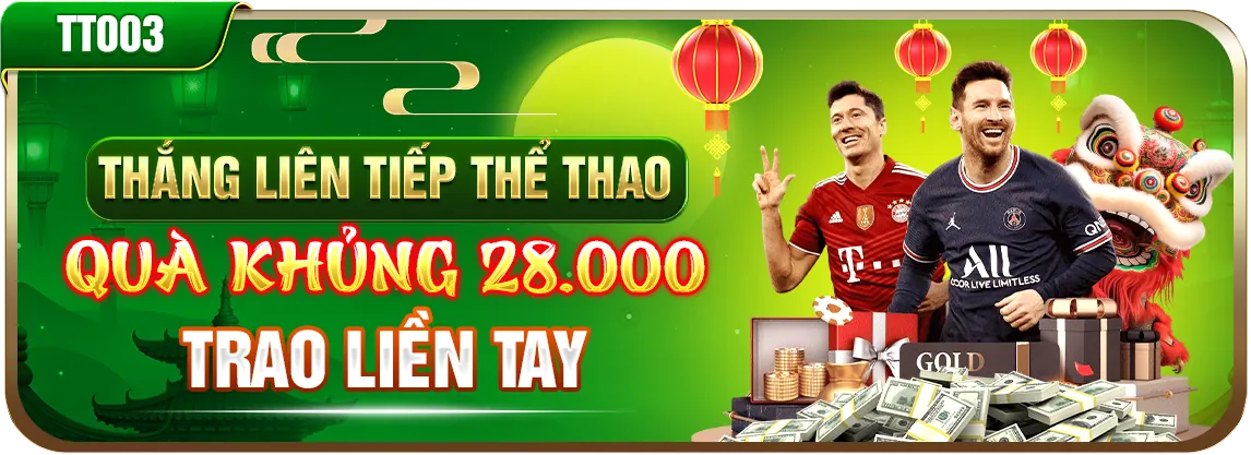Khuyến mãi chào mừng thể thao